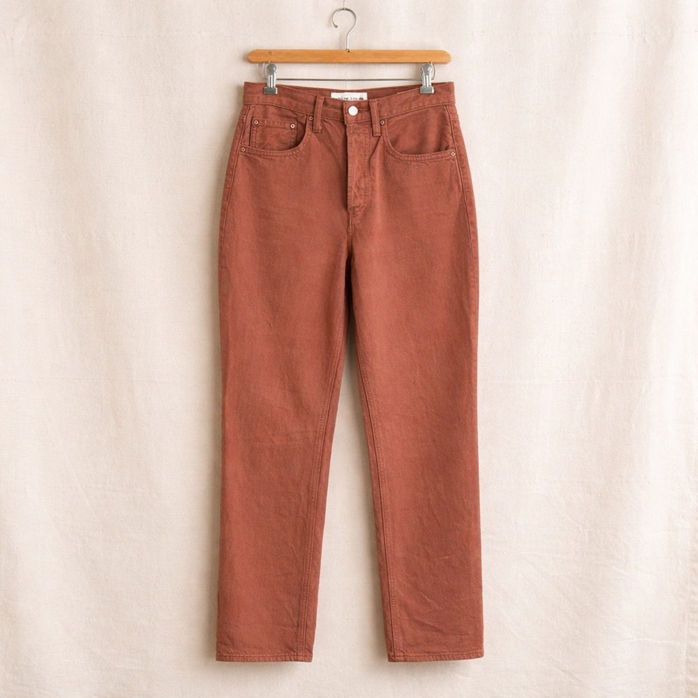 DENIM FORUM High Rise Straight Leg Denim Jeans Aritzia Vintage Everyday Pant